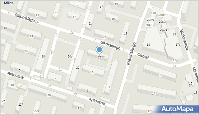 Skarżysko-Kamienna, Sikorskiego Władysława, gen., 22, mapa Skarżysko-Kamienna