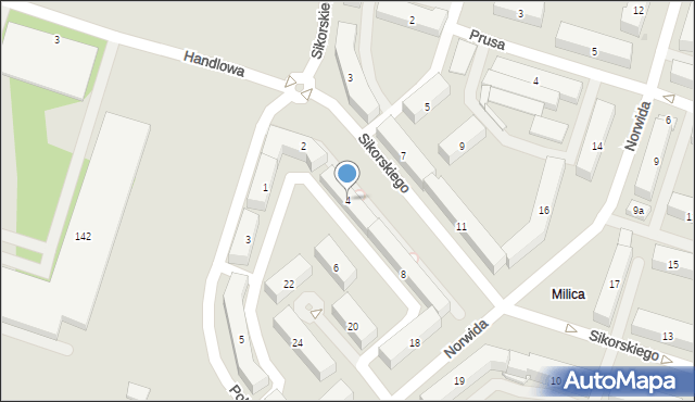 Skarżysko-Kamienna, Sikorskiego Władysława, gen., 4, mapa Skarżysko-Kamienna