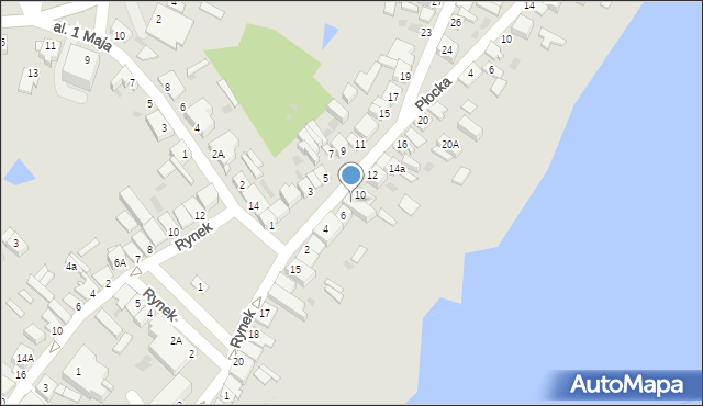 Skępe, Sierpecka, 8, mapa Skępe