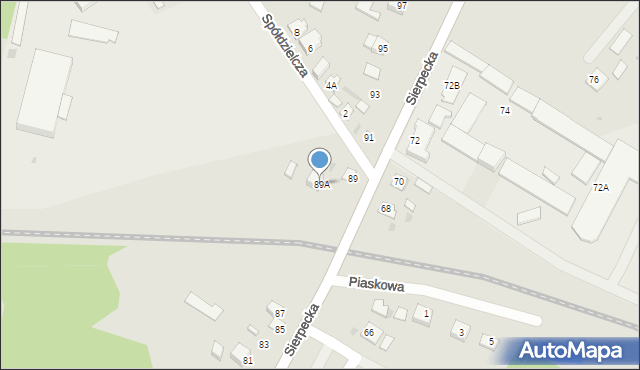 Skępe, Sierpecka, 89A, mapa Skępe