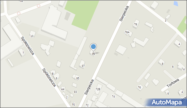 Skępe, Sierpecka, 99, mapa Skępe