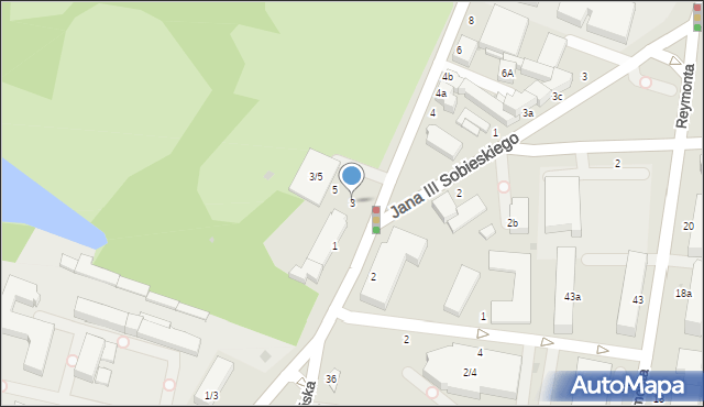 Skierniewice, Sienkiewicza Henryka, 3, mapa Skierniewic