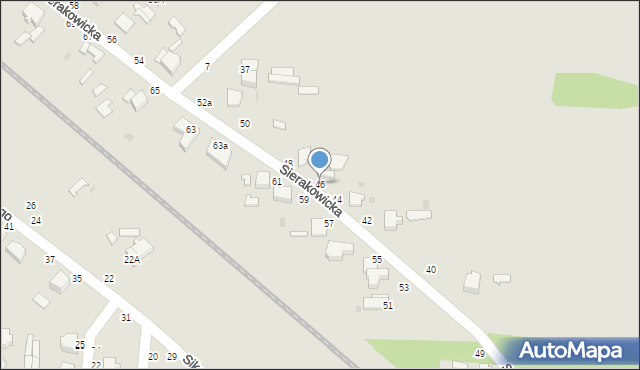 Skierniewice, Sierakowicka, 46, mapa Skierniewic