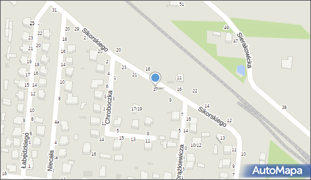 Skierniewice, Sikorskiego Władysława, gen., 17, mapa Skierniewic
