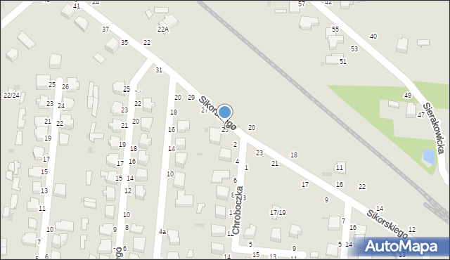 Skierniewice, Sikorskiego Władysława, gen., 25, mapa Skierniewic