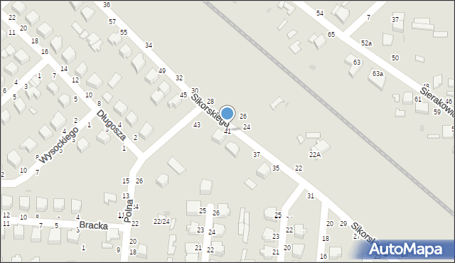 Skierniewice, Sikorskiego Władysława, gen., 41, mapa Skierniewic