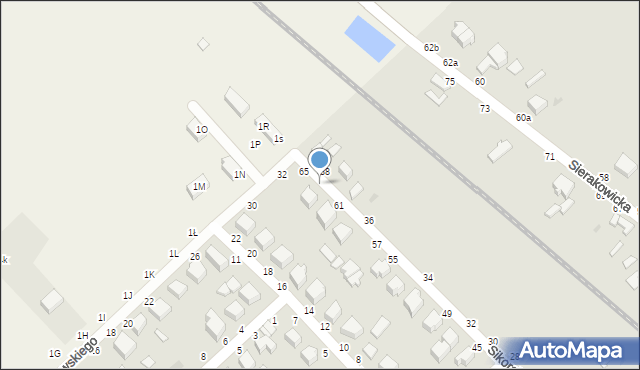 Skierniewice, Sikorskiego Władysława, gen., 63, mapa Skierniewic