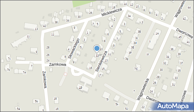 Skoki, Sienkiewicza Henryka, 12, mapa Skoki