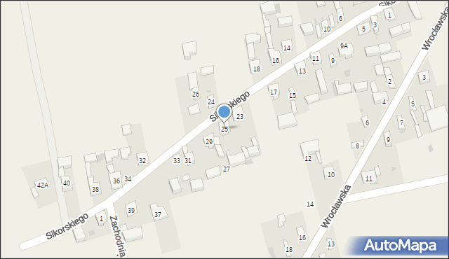 Skomlin, Sikorskiego Władysława, gen., 25, mapa Skomlin