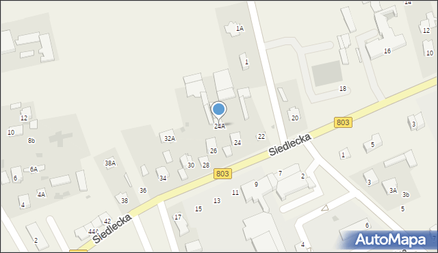 Skórzec, Siedlecka, 24A, mapa Skórzec