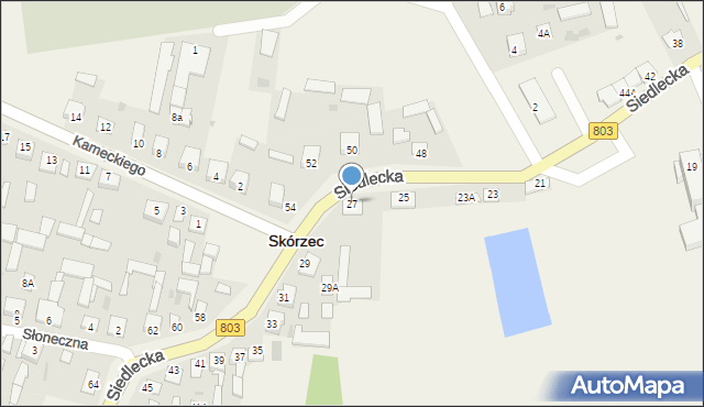 Skórzec, Siedlecka, 27, mapa Skórzec