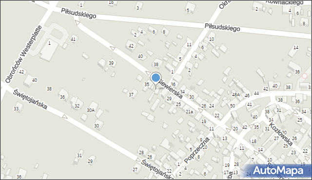 Sławków, Siewierska, 33, mapa Sławków