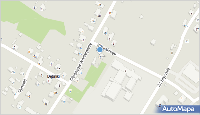 Sławków, Sikorskiego Władysława, gen., 2, mapa Sławków