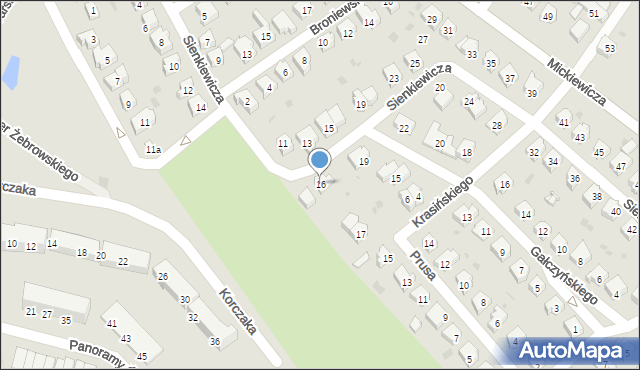 Sobótka, Sienkiewicza Henryka, 16, mapa Sobótka