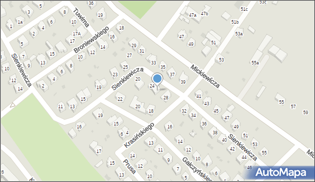 Sobótka, Sienkiewicza Henryka, 26, mapa Sobótka
