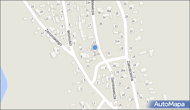 Sochocin, Sienkiewicza Henryka, 11, mapa Sochocin