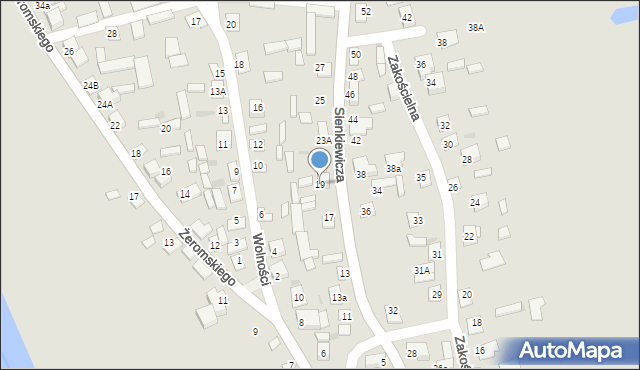 Sochocin, Sienkiewicza Henryka, 19, mapa Sochocin