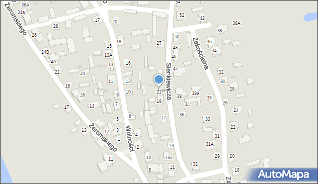Sochocin, Sienkiewicza Henryka, 21, mapa Sochocin