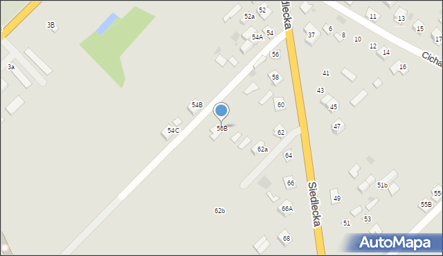 Sokołów Podlaski, Siedlecka, 56B, mapa Sokołów Podlaski