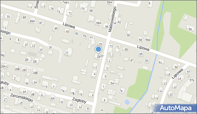 Sokołów Podlaski, Sienkiewicza Henryka, 2A, mapa Sokołów Podlaski