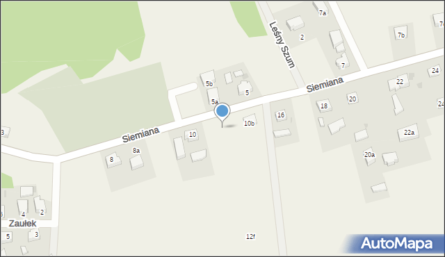 Somonino, Siemiana, 10a, mapa Somonino