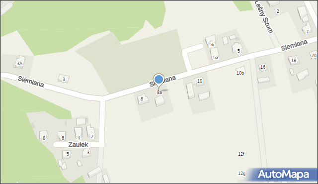 Somonino, Siemiana, 8a, mapa Somonino