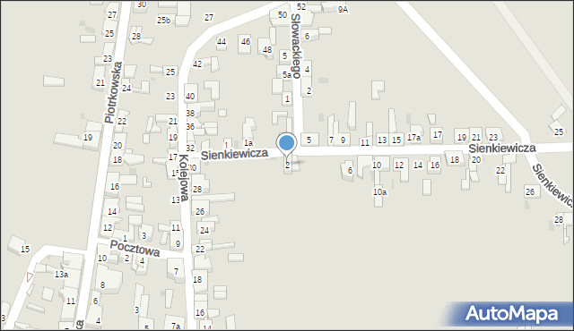 Sompolno, Sienkiewicza Henryka, 2, mapa Sompolno