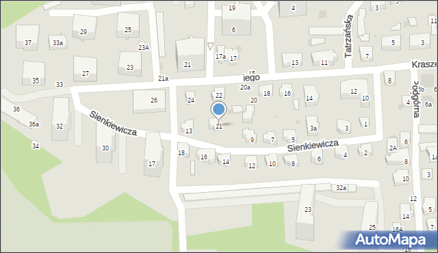 Sopot, Sienkiewicza Henryka, 11, mapa Sopotu
