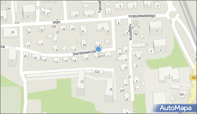 Sopot, Sienkiewicza Henryka, 4, mapa Sopotu