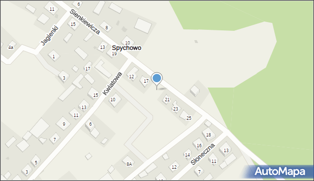 Spychowo, Sienkiewicza Henryka, 19, mapa Spychowo