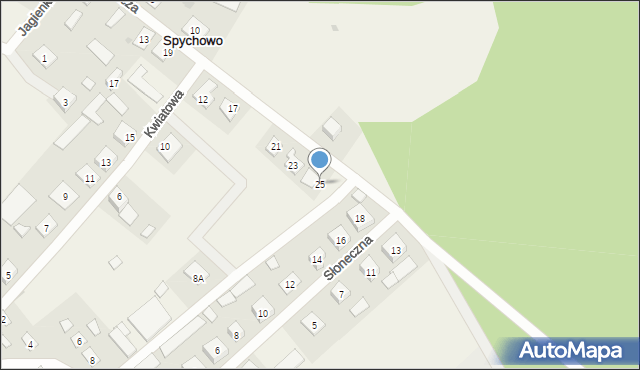 Spychowo, Sienkiewicza Henryka, 25, mapa Spychowo