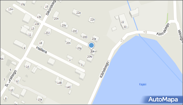 Środa Śląska, Sikorskiego Władysława, gen., 20fa, mapa Środa Śląska