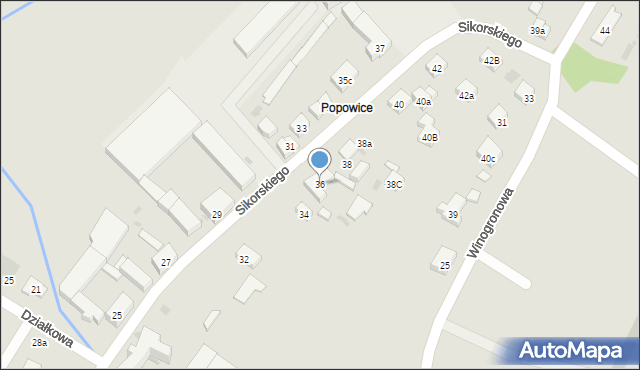 Środa Śląska, Sikorskiego Władysława, gen., 36, mapa Środa Śląska