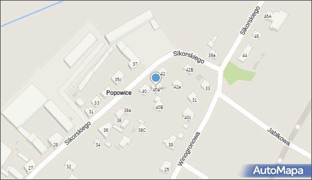 Środa Śląska, Sikorskiego Władysława, gen., 40a, mapa Środa Śląska