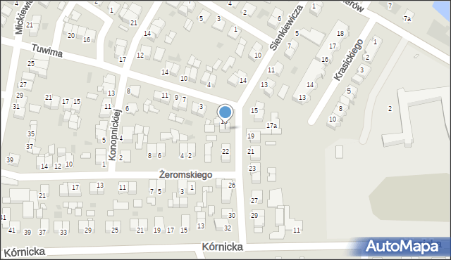 Środa Wielkopolska, Sienkiewicza Henryka, 20, mapa Środa Wielkopolska