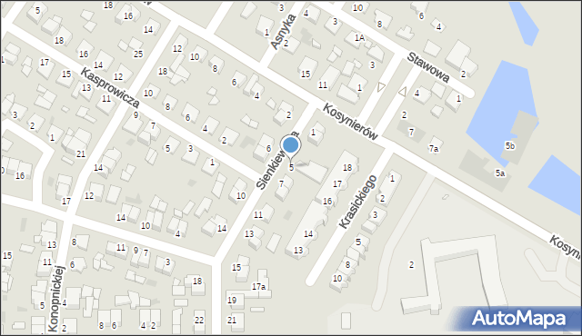 Środa Wielkopolska, Sienkiewicza Henryka, 5, mapa Środa Wielkopolska