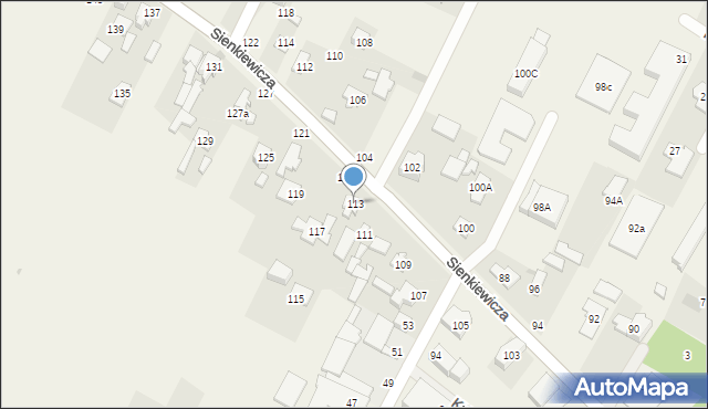 Stare Babice, Sienkiewicza Henryka, 113, mapa Stare Babice