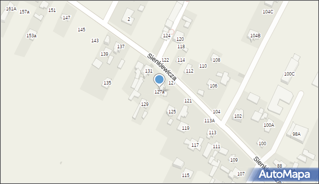 Stare Babice, Sienkiewicza Henryka, 127a, mapa Stare Babice