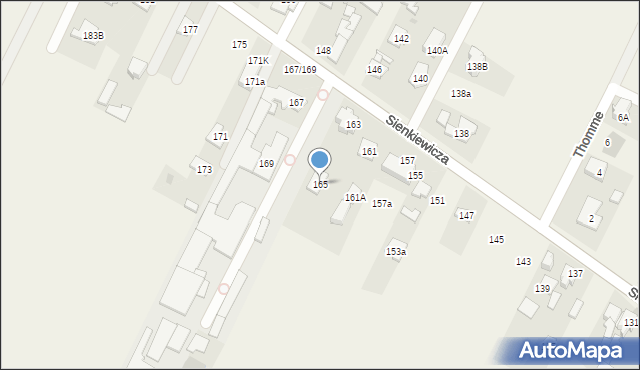 Stare Babice, Sienkiewicza Henryka, 165, mapa Stare Babice