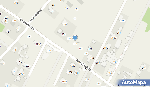 Stare Babice, Sienkiewicza Henryka, 170, mapa Stare Babice