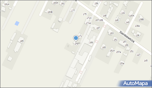 Stare Babice, Sienkiewicza Henryka, 173, mapa Stare Babice