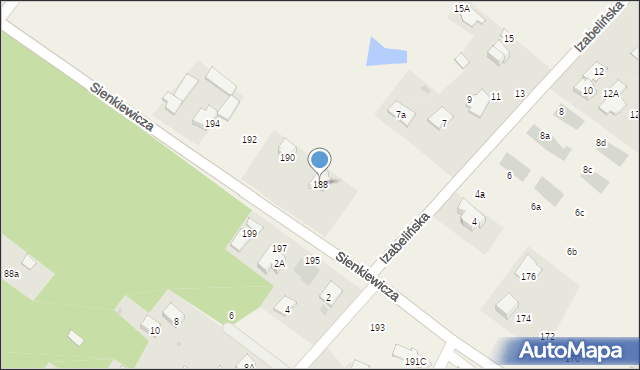 Stare Babice, Sienkiewicza Henryka, 188, mapa Stare Babice