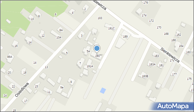 Stare Babice, Sienkiewicza Henryka, 191, mapa Stare Babice
