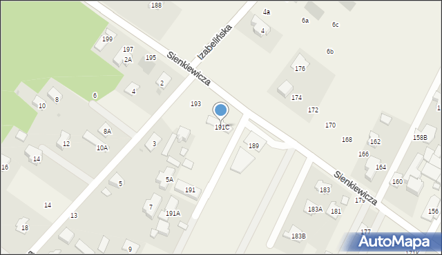 Stare Babice, Sienkiewicza Henryka, 191C, mapa Stare Babice