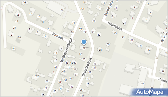 Stare Babice, Sienkiewicza Henryka, 69, mapa Stare Babice