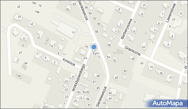 Stare Babice, Sienkiewicza Henryka, 73, mapa Stare Babice