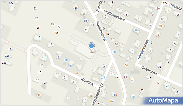 Stare Babice, Sienkiewicza Henryka, 77, mapa Stare Babice