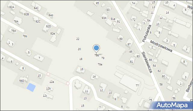 Stare Babice, Sienkiewicza Henryka, 79b, mapa Stare Babice