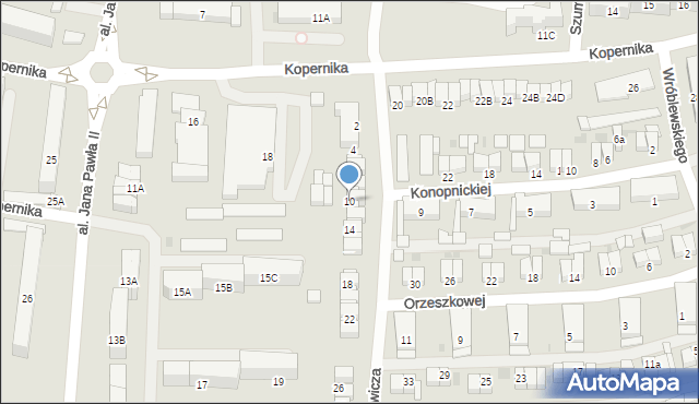 Starogard Gdański, Sienkiewicza Henryka, 10, mapa Starogard Gdański