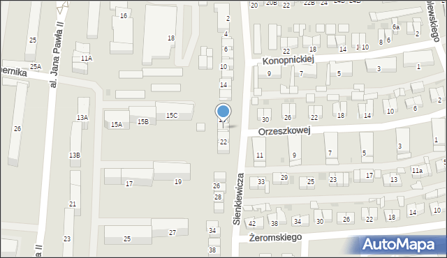 Starogard Gdański, Sienkiewicza Henryka, 20, mapa Starogard Gdański